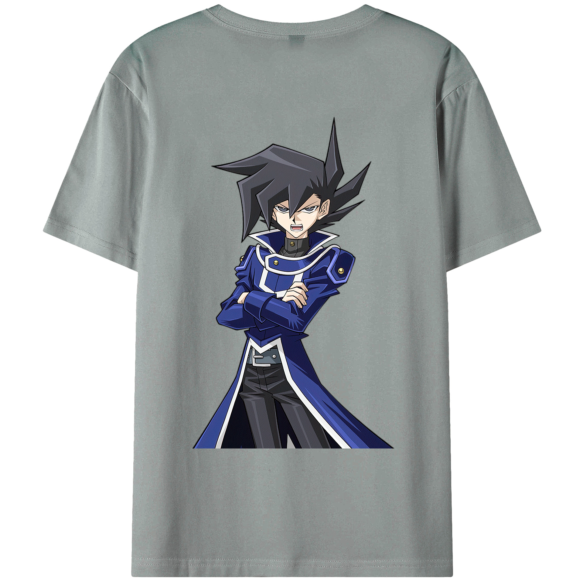 （画像用） 遊☆戯☆王 Yu-Gi-Oh! 綿100％ メンズ半袖Tシャツ（バックプリント） 通気性